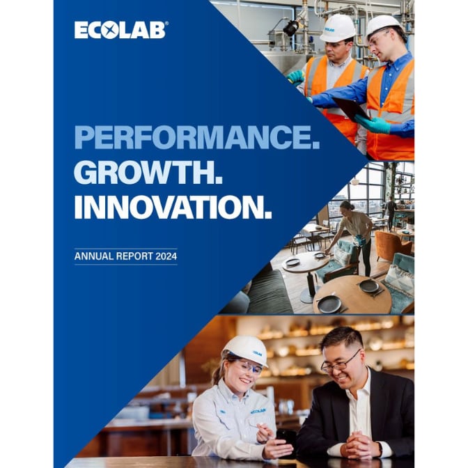 2024 Ecolab Annual Report cover 
