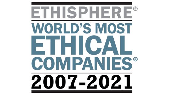 Ethisphere World's Most Ethical Companies 2007-2021 logo