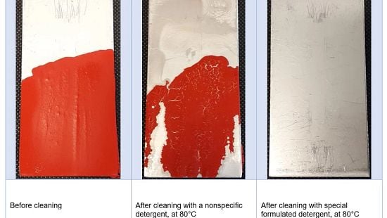 Waterproof lipstick comparing cleaning performances