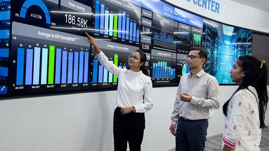 A picture of the Ecolab Global Intelligence Center (EGIC) in Pune, India